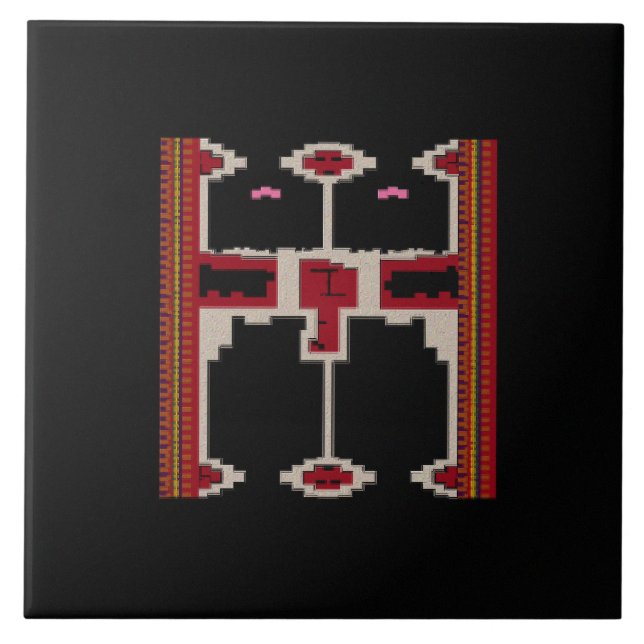 Ceramic Tile with design of Borneo (Front)