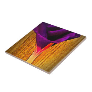 Ceramic Tile with Pretty Flower