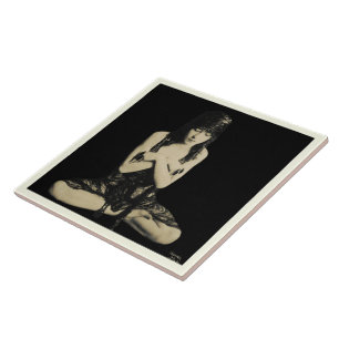 Ceramic tile with Vintage Dancer