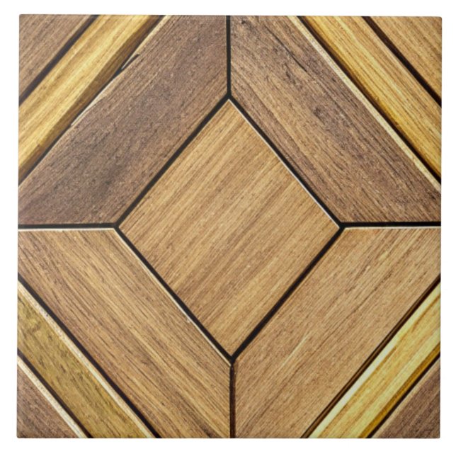 Ceramic tile, wood design tile (Front)