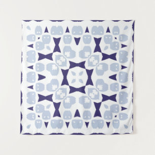 Ceramic tiles azulejo portugal. Vintage seamless p Tapestry