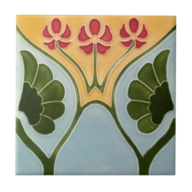 Ceramic Tiles - Floral Art Nouveau (Front)