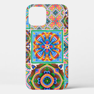 Ceramic tiles, majolica, ornamentabstract,arabic,a iPhone 12 case