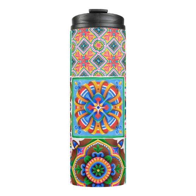 Ceramic tiles, majolica, ornamentabstract,arabic,a thermal tumbler (Front)