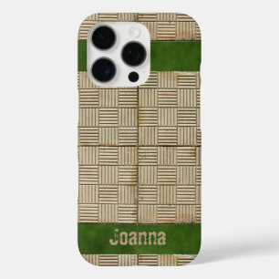 Ceramic Tiles Mediterranean Pattern any Name iPhone 16 Pro Case
