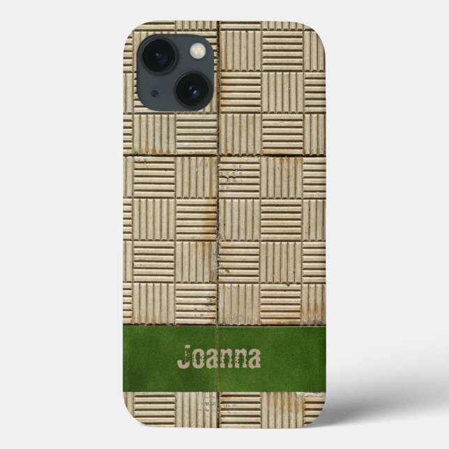 Ceramic Tiles Mediterranean Pattern any Name Case-Mate iPhone Case (Back)