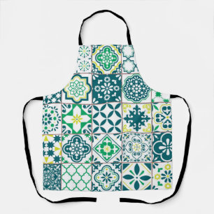 Ceramic tiles pattern apron