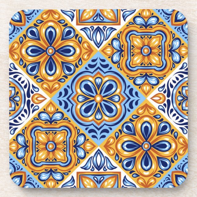 Ceramic tiles pattern coaster (Front)