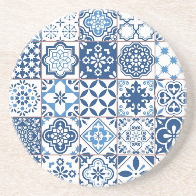 Ceramic tiles pattern coaster (Front)