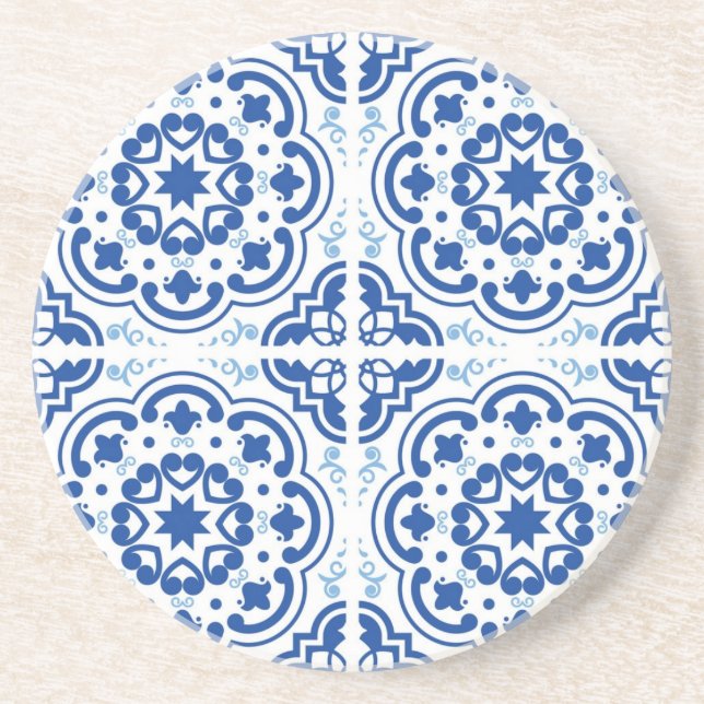 Ceramic tiles pattern coaster (Front)