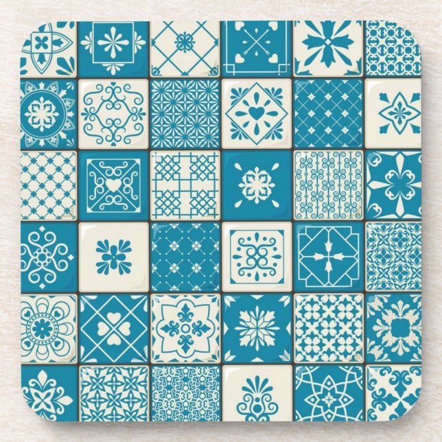 Ceramic tiles pattern coaster (Front)