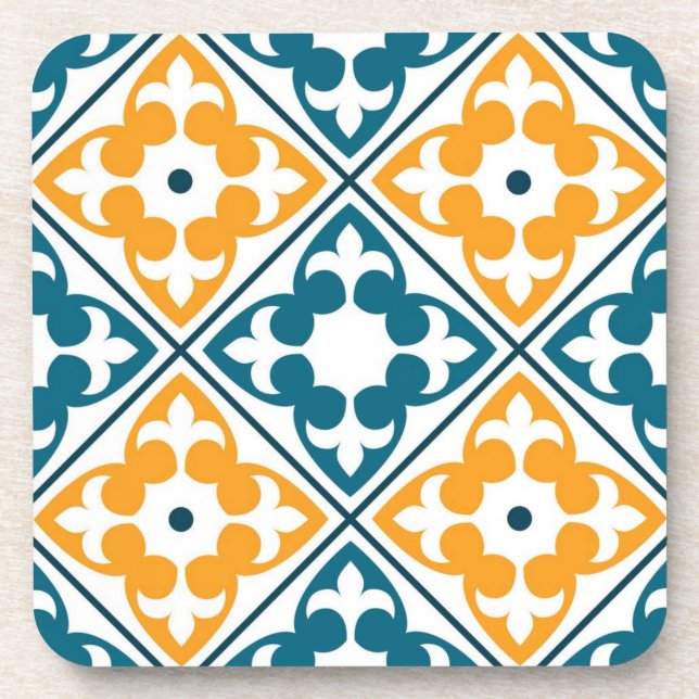 Ceramic tiles pattern coaster (Front)