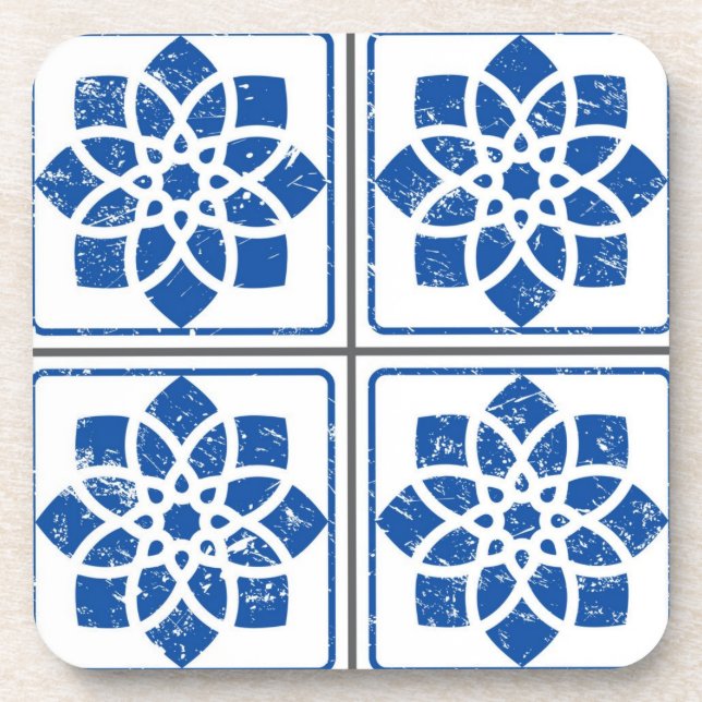 Ceramic tiles pattern coaster (Front)