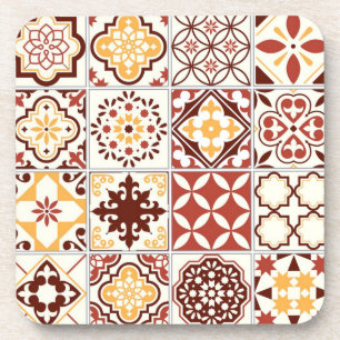 Ceramic tiles pattern coaster