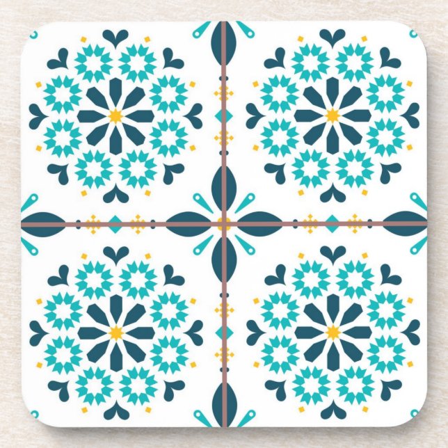 Ceramic tiles pattern coaster (Front)