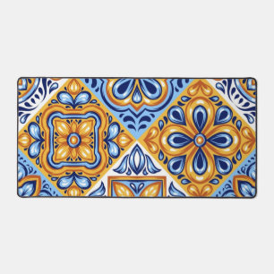 Ceramic tiles pattern desk mat