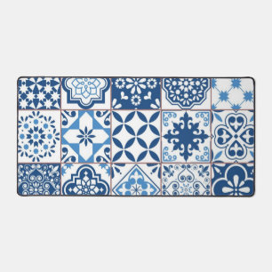 Ceramic tiles pattern desk mat