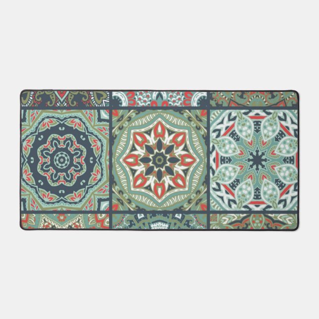 Ceramic tiles pattern desk mat (Front)