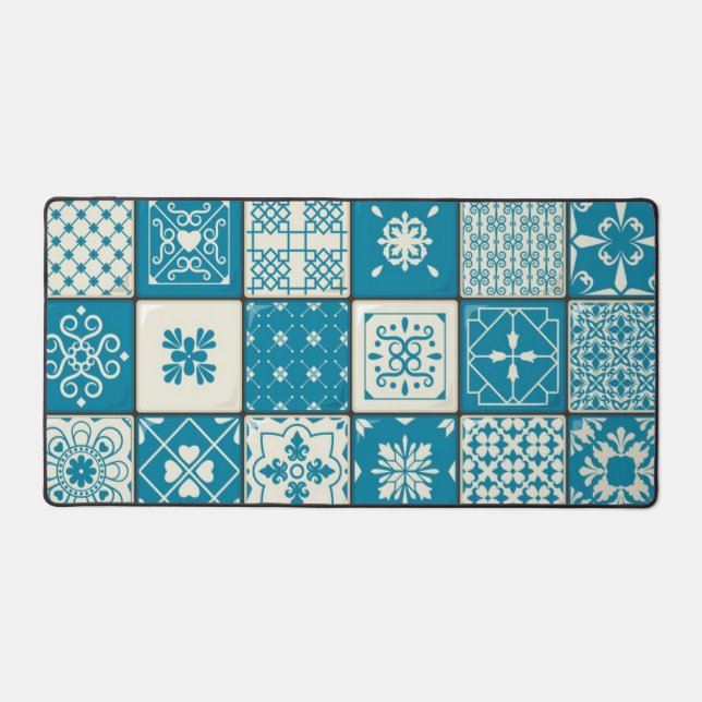 Ceramic tiles pattern desk mat (Front)