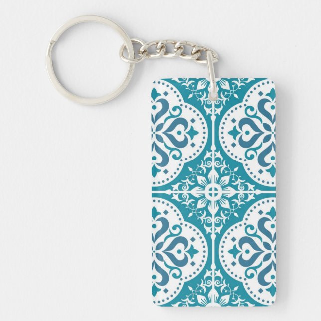 Ceramic tiles pattern key ring (Front)