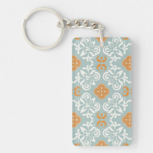 Ceramic tiles pattern key ring