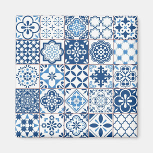 Ceramic tiles pattern magnet