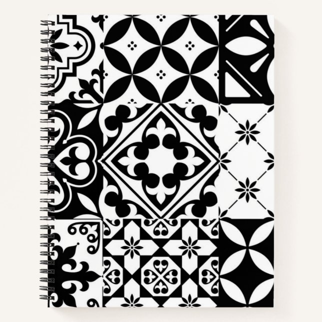 Ceramic tiles pattern notebook (Front)
