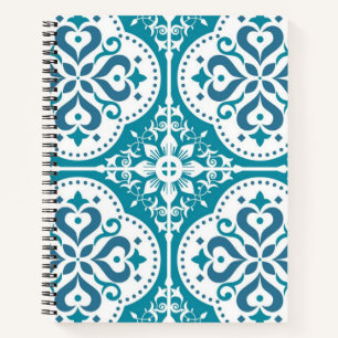 Ceramic tiles pattern notebook