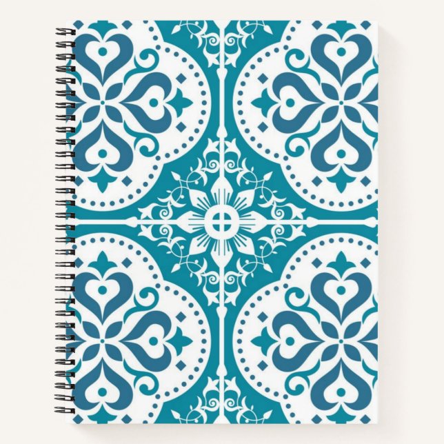 Ceramic tiles pattern notebook (Front)