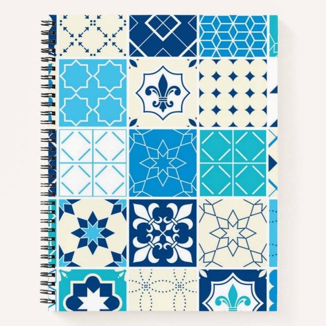 Ceramic tiles pattern notebook (Front)