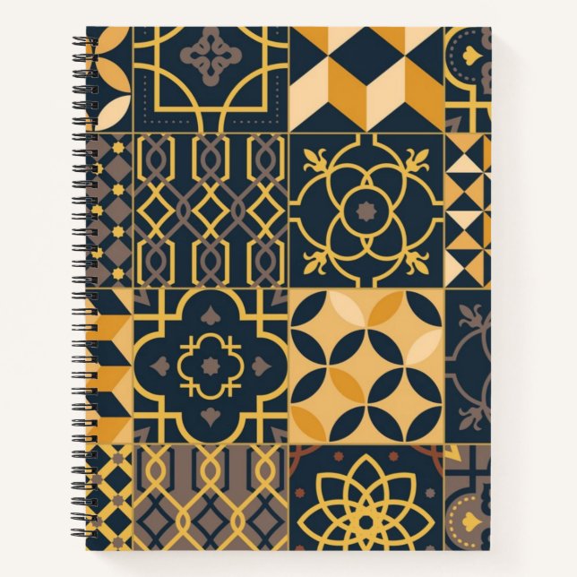 Ceramic tiles pattern notebook (Front)