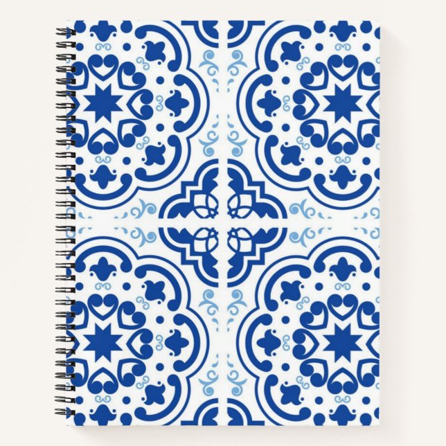 Ceramic tiles pattern notebook (Front)