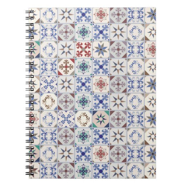 Ceramic tiles pattern notebook (Front)
