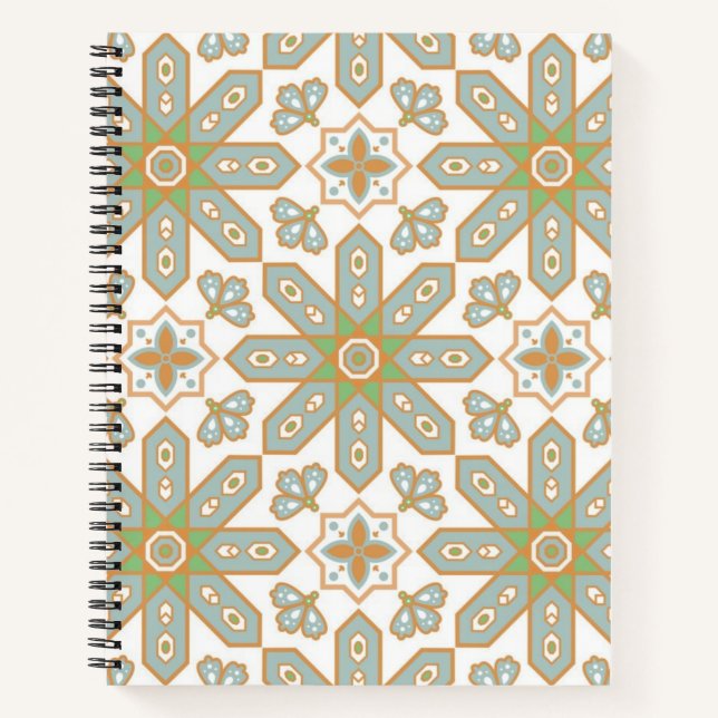 Ceramic tiles pattern notebook (Front)