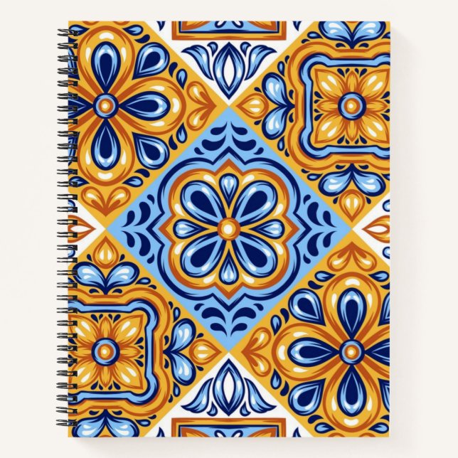 Ceramic tiles pattern notebook (Front)