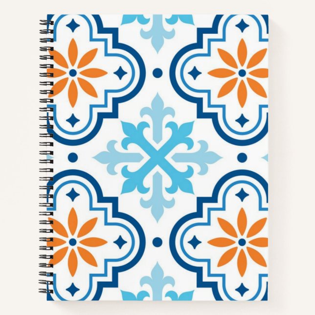 Ceramic tiles pattern notebook (Front)
