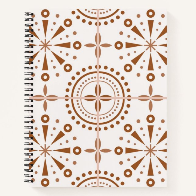 Ceramic tiles pattern notebook (Front)