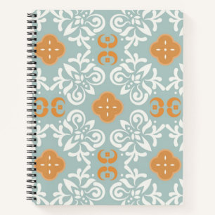 Ceramic tiles pattern notebook