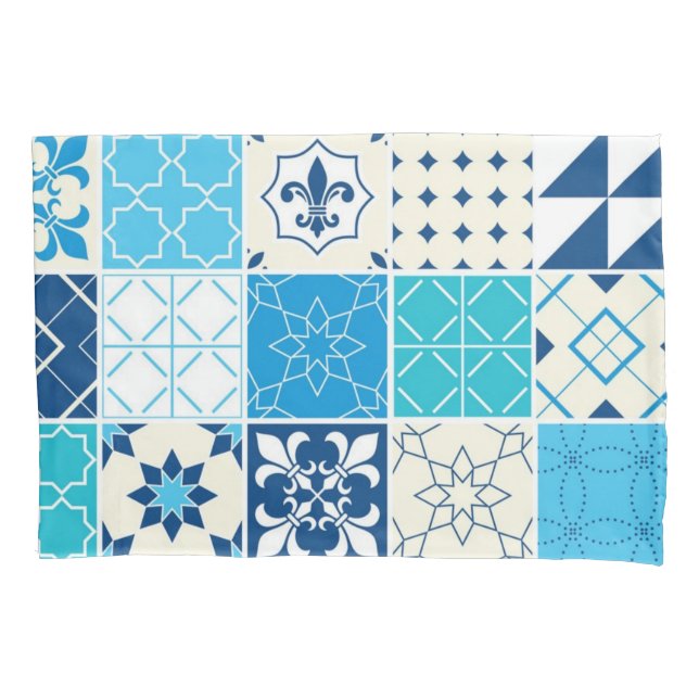 Ceramic tiles pattern pillowcase (Front)