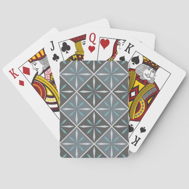 Ceramic tiles pattern playing cards (Back)