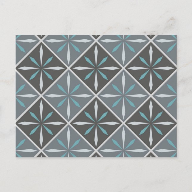 Ceramic tiles pattern postcard (Front)