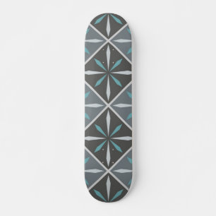 Ceramic tiles pattern skateboard
