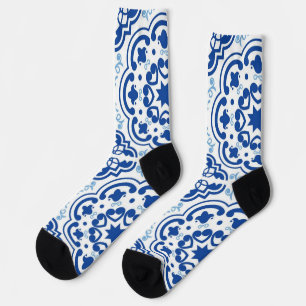 Ceramic tiles pattern socks