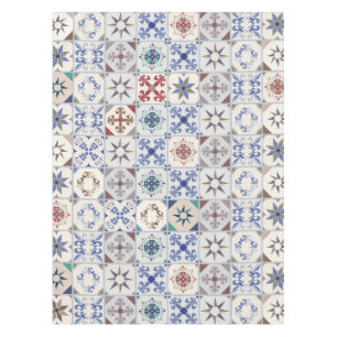 Ceramic tiles pattern tablecloth