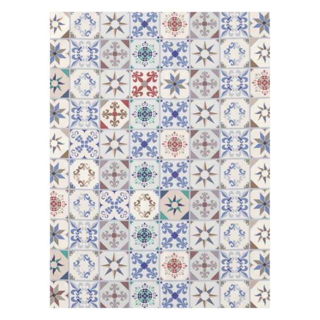 Ceramic tiles pattern tablecloth (Front)