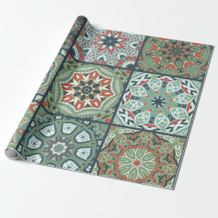 Ceramic tiles pattern wrapping paper