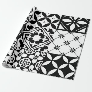 Ceramic tiles pattern wrapping paper