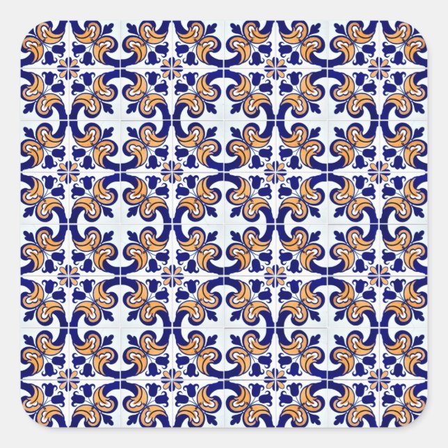 Ceramic tiles square sticker (Front)