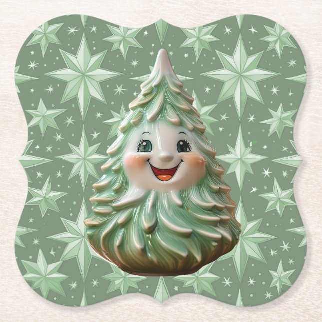 Ceramic Tree Coaster (Front)