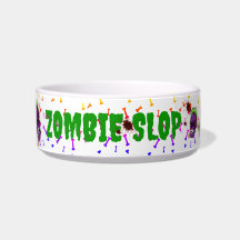 Ceramic "Zombie Slop" Pet Bowl